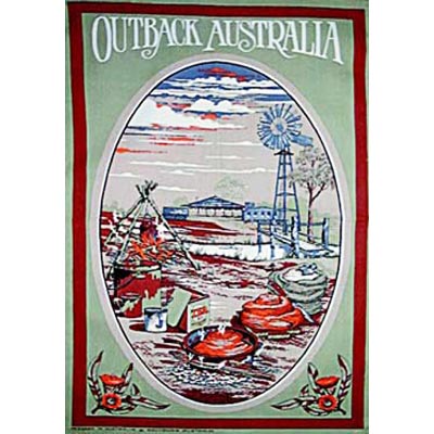 Outback Homestead Tea Towel